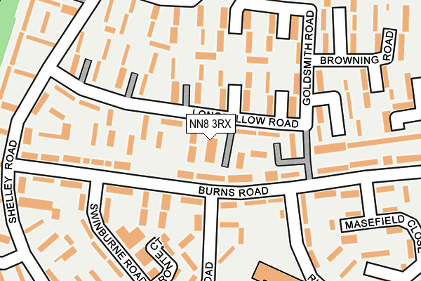 NN8 3RX map - OS OpenMap – Local (Ordnance Survey)