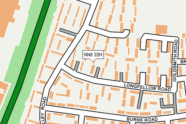 NN8 3SH map - OS OpenMap – Local (Ordnance Survey)