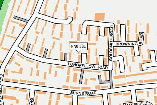 NN8 3SL map - OS OpenMap – Local (Ordnance Survey)