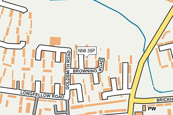 NN8 3SP map - OS OpenMap – Local (Ordnance Survey)