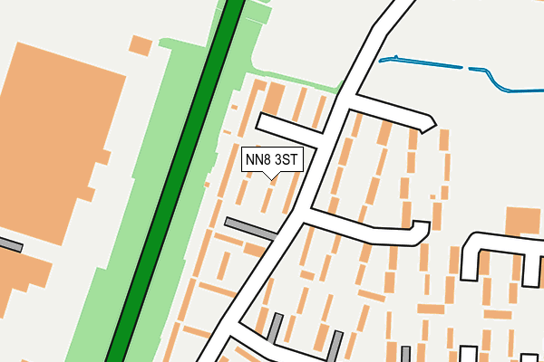 NN8 3ST map - OS OpenMap – Local (Ordnance Survey)