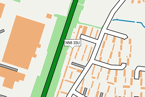 NN8 3SU map - OS OpenMap – Local (Ordnance Survey)