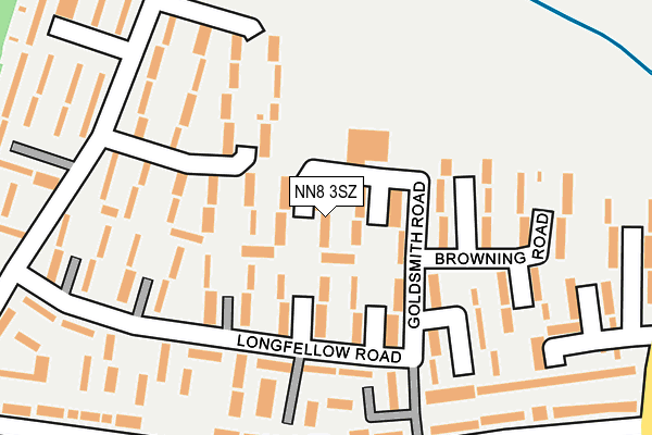 NN8 3SZ map - OS OpenMap – Local (Ordnance Survey)