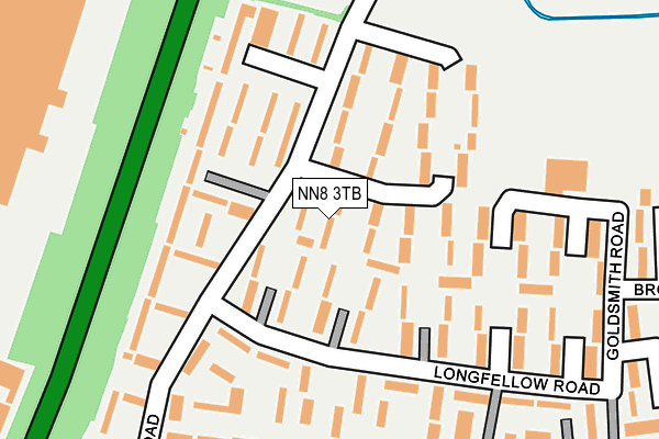 NN8 3TB map - OS OpenMap – Local (Ordnance Survey)