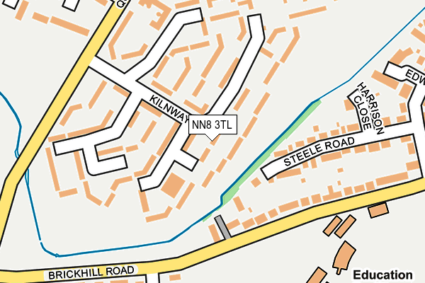 NN8 3TL map - OS OpenMap – Local (Ordnance Survey)