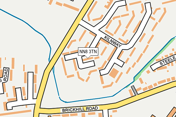 NN8 3TN map - OS OpenMap – Local (Ordnance Survey)