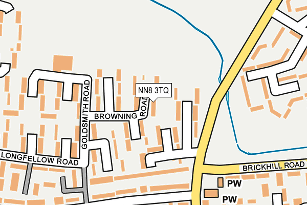 NN8 3TQ map - OS OpenMap – Local (Ordnance Survey)