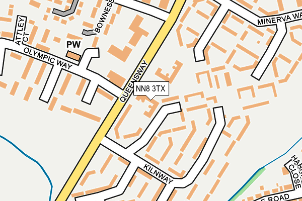 NN8 3TX map - OS OpenMap – Local (Ordnance Survey)