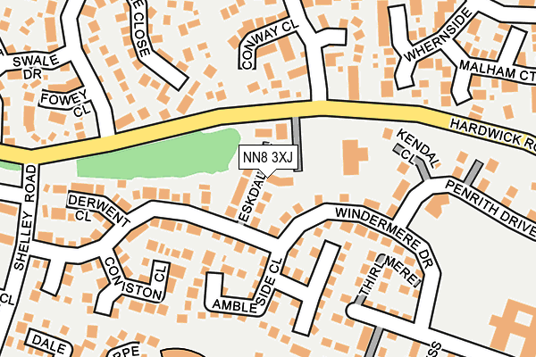 NN8 3XJ map - OS OpenMap – Local (Ordnance Survey)