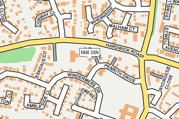 NN8 3XN map - OS OpenMap – Local (Ordnance Survey)