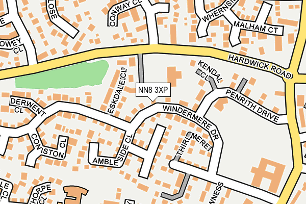 NN8 3XP map - OS OpenMap – Local (Ordnance Survey)