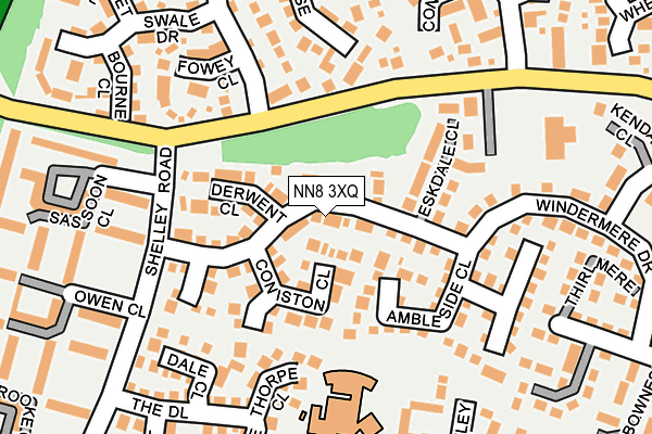 NN8 3XQ map - OS OpenMap – Local (Ordnance Survey)