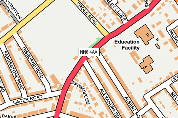 NN8 4AA map - OS OpenMap – Local (Ordnance Survey)