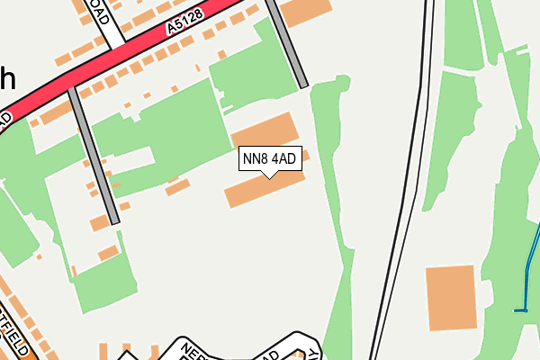 NN8 4AD map - OS OpenMap – Local (Ordnance Survey)
