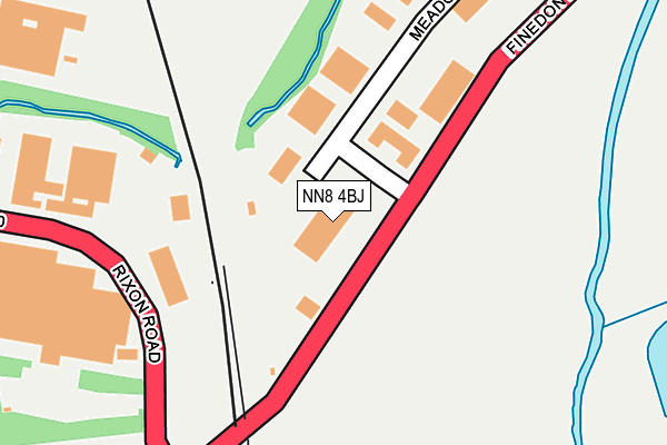 NN8 4BJ map - OS OpenMap – Local (Ordnance Survey)