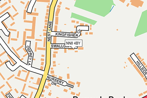 NN8 4BY map - OS OpenMap – Local (Ordnance Survey)