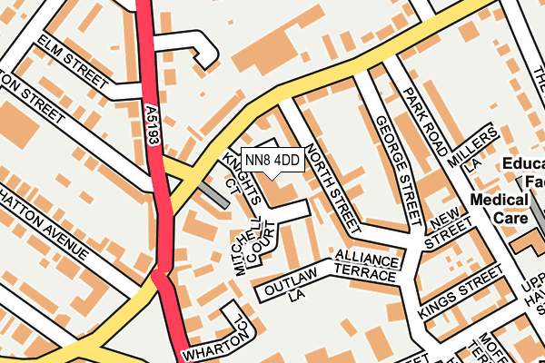 NN8 4DD map - OS OpenMap – Local (Ordnance Survey)