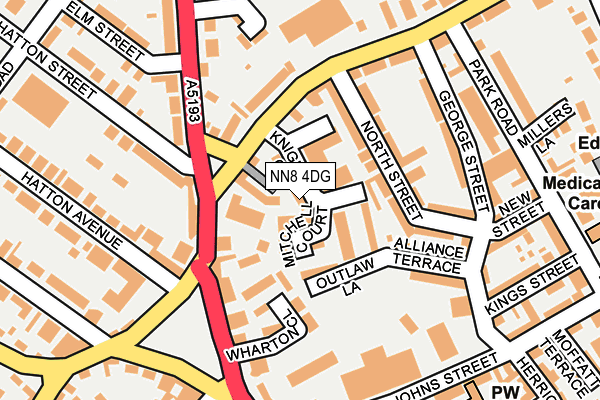 NN8 4DG map - OS OpenMap – Local (Ordnance Survey)