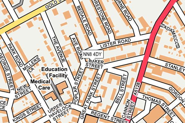 NN8 4DY map - OS OpenMap – Local (Ordnance Survey)