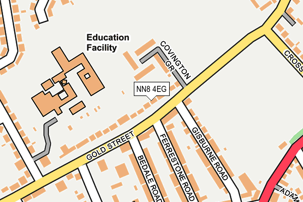 NN8 4EG map - OS OpenMap – Local (Ordnance Survey)