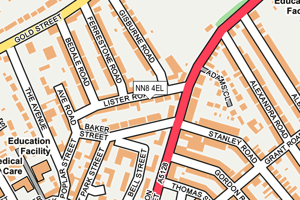NN8 4EL map - OS OpenMap – Local (Ordnance Survey)