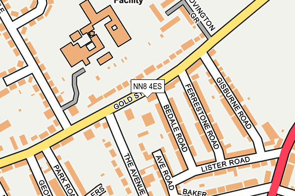 NN8 4ES map - OS OpenMap – Local (Ordnance Survey)