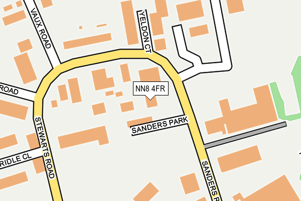 NN8 4FR map - OS OpenMap – Local (Ordnance Survey)
