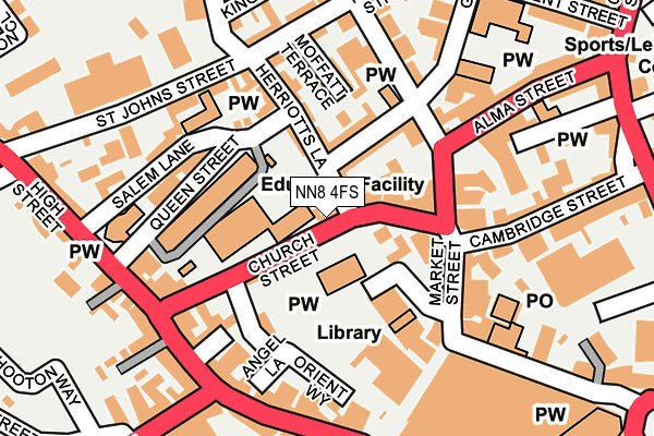 NN8 4FS map - OS OpenMap – Local (Ordnance Survey)