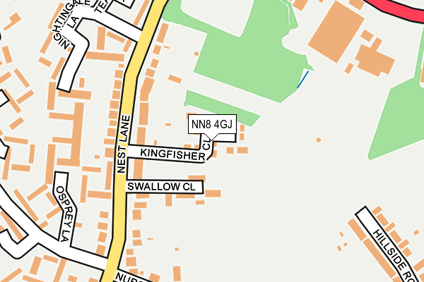 NN8 4GJ map - OS OpenMap – Local (Ordnance Survey)