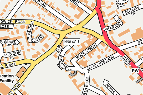 NN8 4GU map - OS OpenMap – Local (Ordnance Survey)
