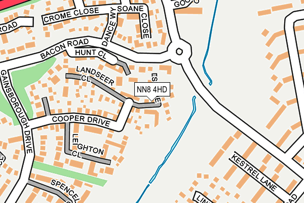 NN8 4HD map - OS OpenMap – Local (Ordnance Survey)