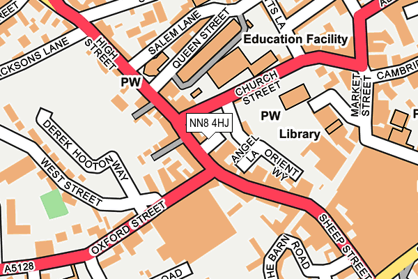 NN8 4HJ map - OS OpenMap – Local (Ordnance Survey)