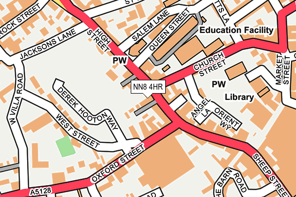 NN8 4HR map - OS OpenMap – Local (Ordnance Survey)