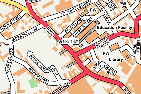 NN8 4HW map - OS OpenMap – Local (Ordnance Survey)