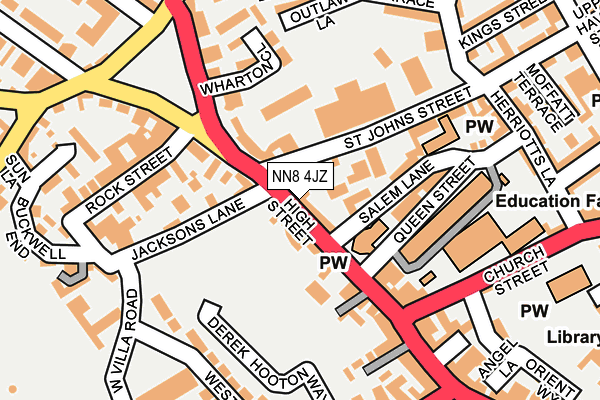 NN8 4JZ map - OS OpenMap – Local (Ordnance Survey)