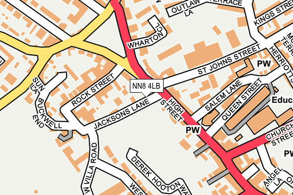NN8 4LB map - OS OpenMap – Local (Ordnance Survey)