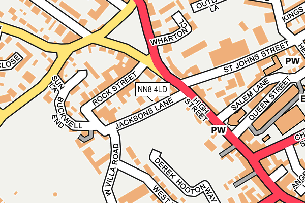 NN8 4LD map - OS OpenMap – Local (Ordnance Survey)