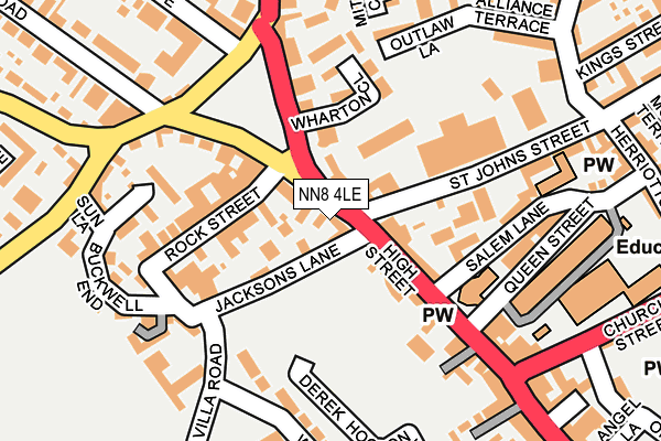 NN8 4LE map - OS OpenMap – Local (Ordnance Survey)