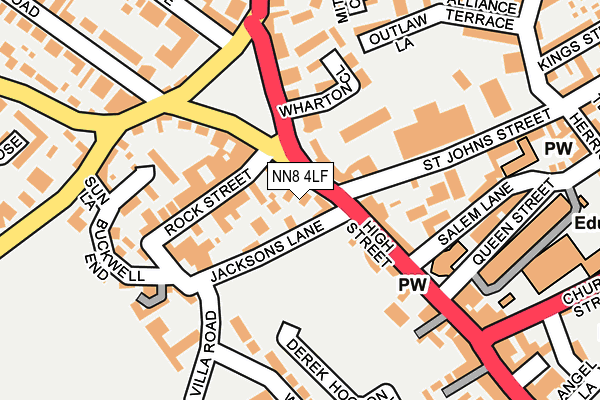 NN8 4LF map - OS OpenMap – Local (Ordnance Survey)