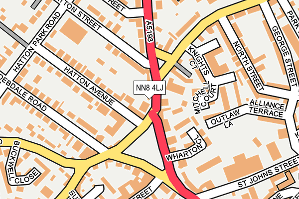 NN8 4LJ map - OS OpenMap – Local (Ordnance Survey)