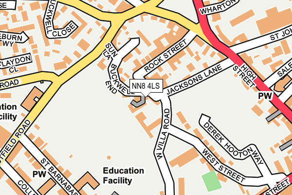 NN8 4LS map - OS OpenMap – Local (Ordnance Survey)