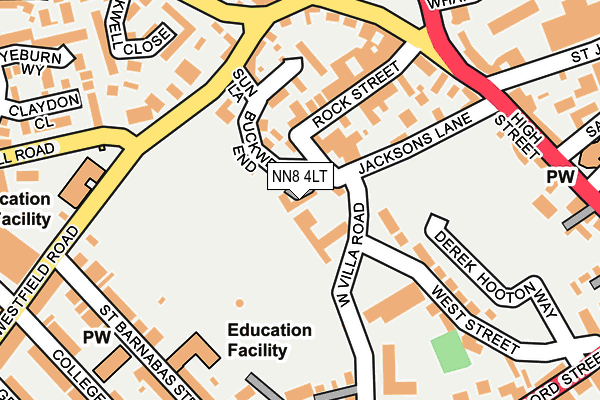 NN8 4LT map - OS OpenMap – Local (Ordnance Survey)