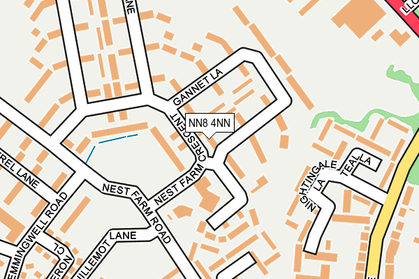NN8 4NN map - OS OpenMap – Local (Ordnance Survey)