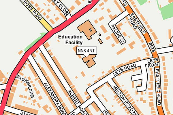 NN8 4NT map - OS OpenMap – Local (Ordnance Survey)