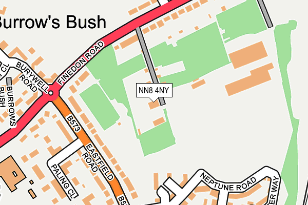 NN8 4NY map - OS OpenMap – Local (Ordnance Survey)