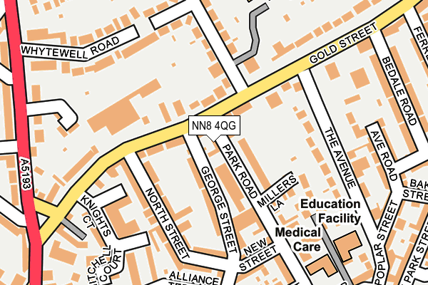 NN8 4QG map - OS OpenMap – Local (Ordnance Survey)