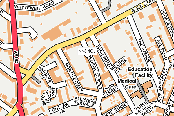 NN8 4QJ map - OS OpenMap – Local (Ordnance Survey)