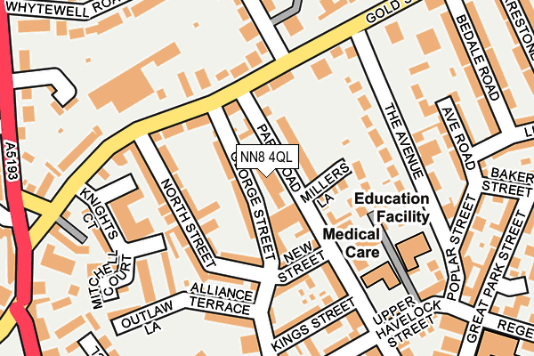 NN8 4QL map - OS OpenMap – Local (Ordnance Survey)