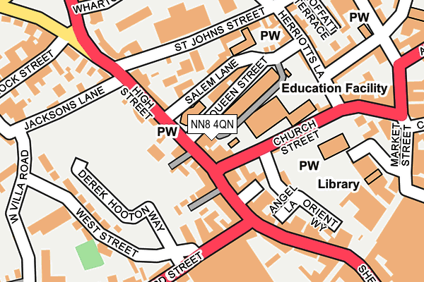 NN8 4QN map - OS OpenMap – Local (Ordnance Survey)