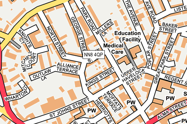 NN8 4QP map - OS OpenMap – Local (Ordnance Survey)